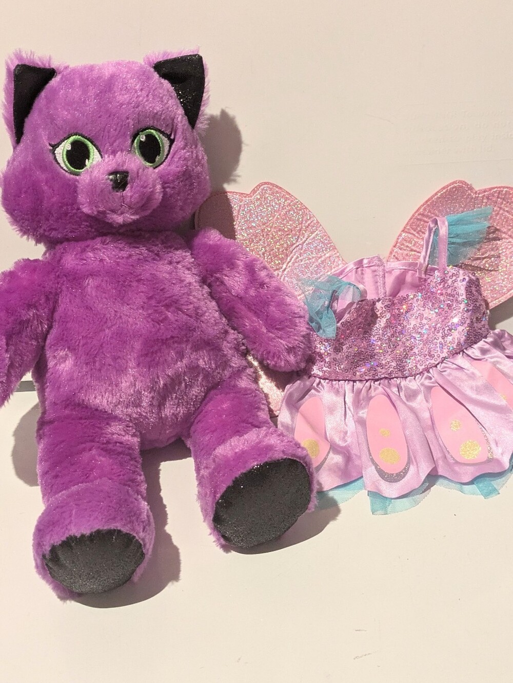 BABW Build A Bear Workshop Purple Kitty & Fairy Costume
